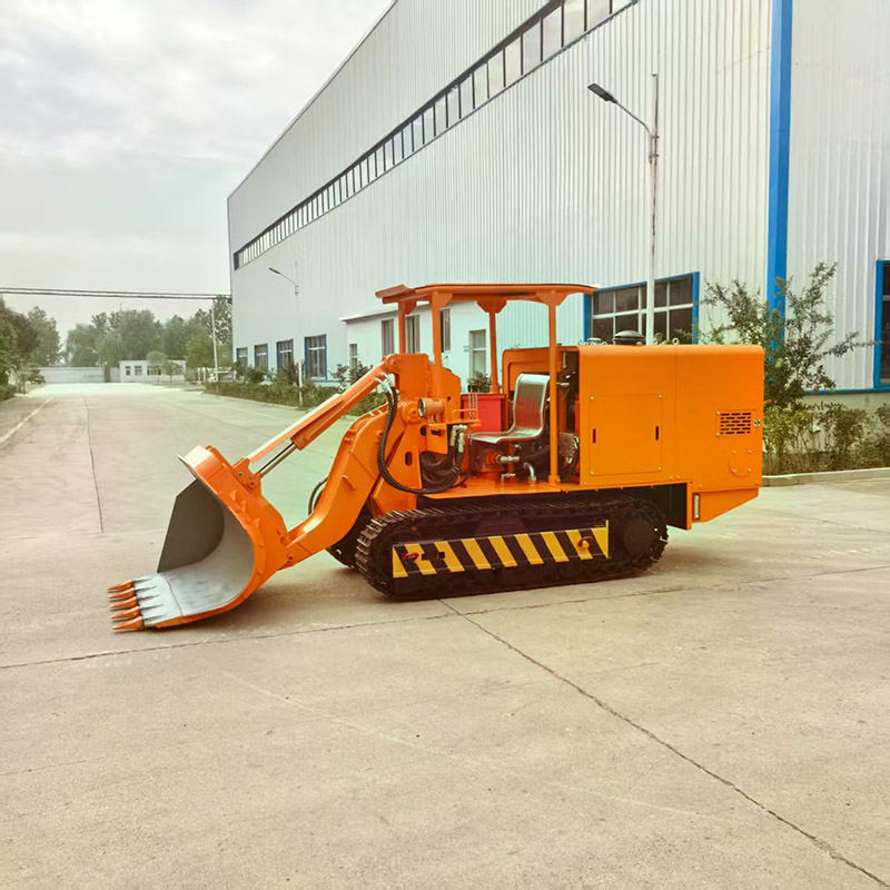 Chargeur de roches à déchargement latéral pour mines d'or