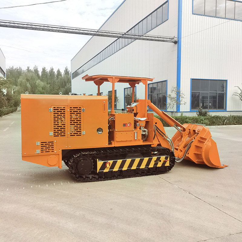 Chargeur de roches pour déchargement latéral de mine de charbon