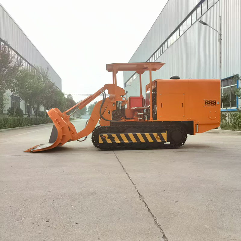 Efficient Side Unloading Rock Loader