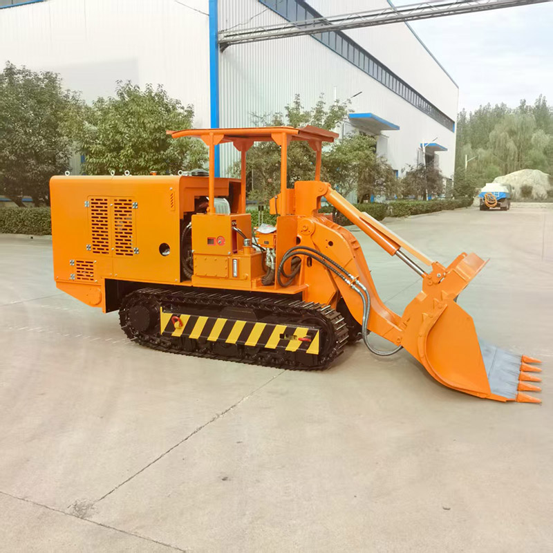 Chargeur de roches à déchargement latéral pour mines d'or