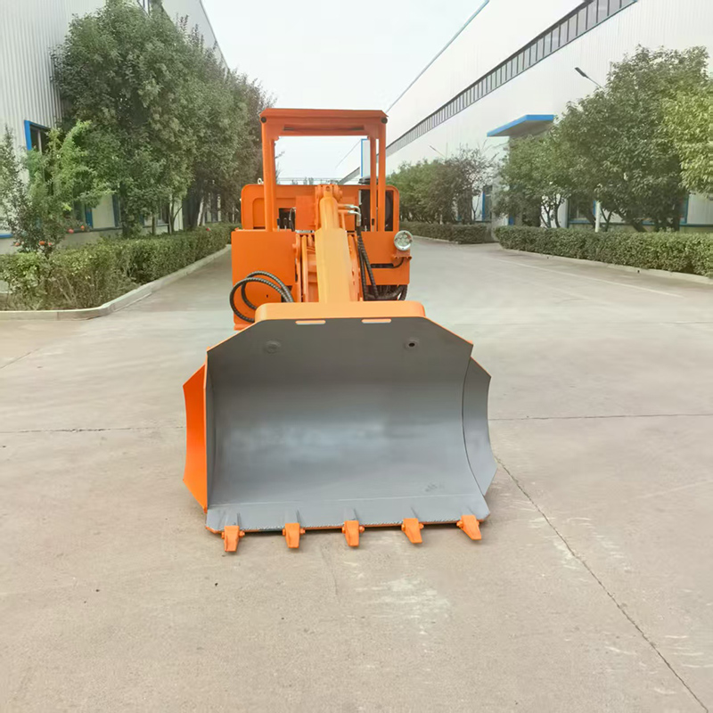 Carregador de rochas com descarga lateral de 100