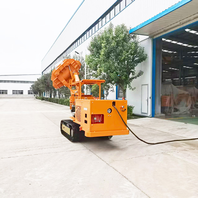 Grande chargeuse à roches à déversement latéral