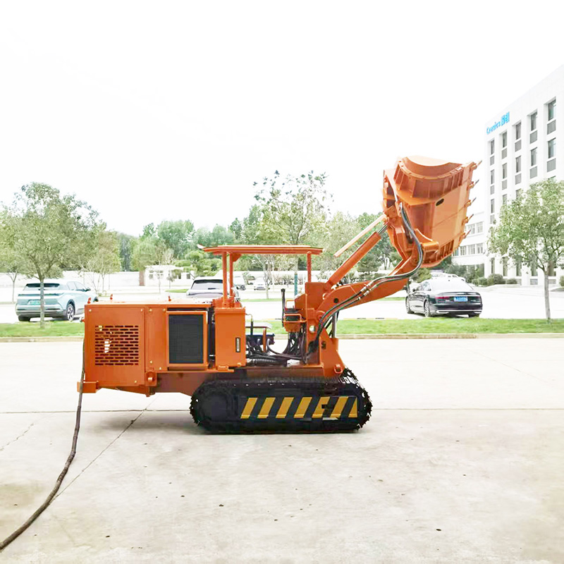 Loader Batu Pembuang Sisi Beroda