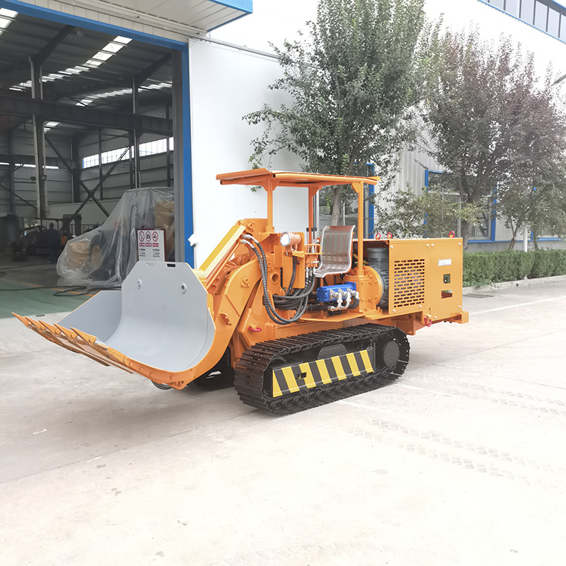 Carregadora de rochas de descarga lateral grande