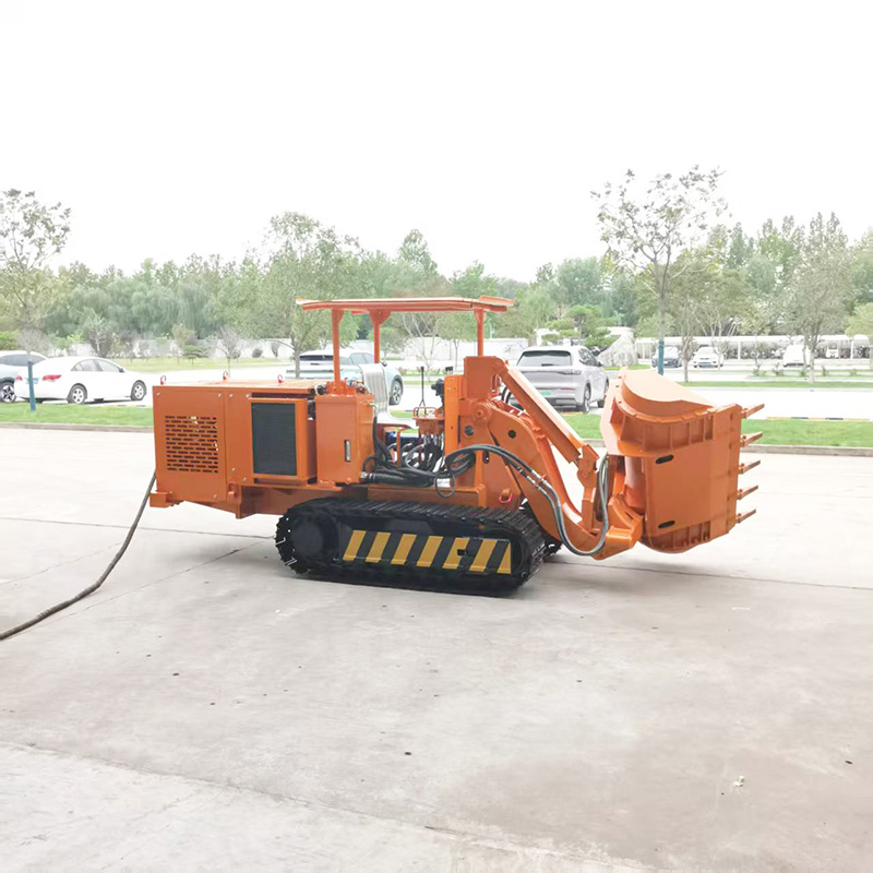 Carregadora de rochas de descarga lateral grande