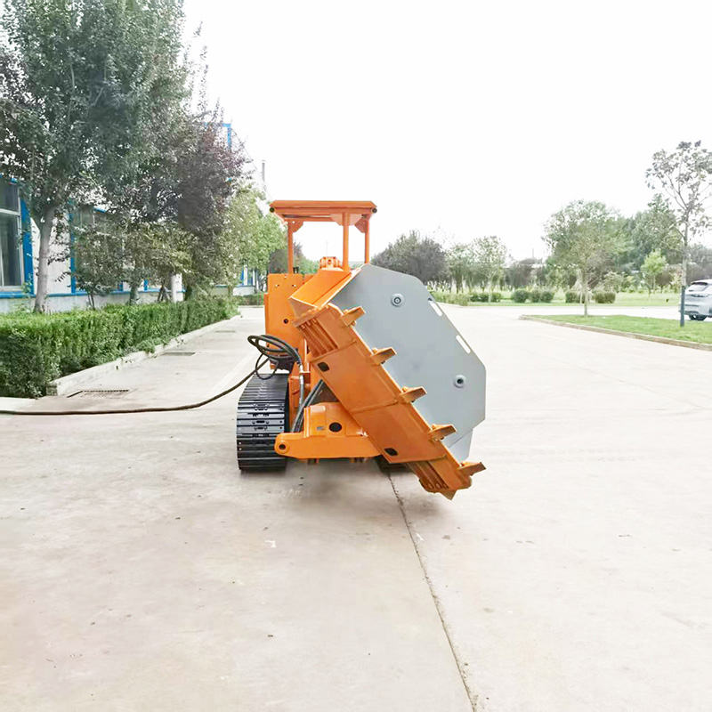 Loader Batu Pembuang Sisi Beroda