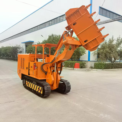 Carregador de rochas para descarga lateral em mina de carvão