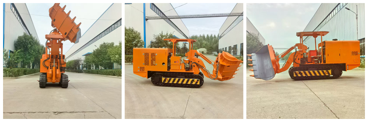 Gesteinslader zur Tunnelentladung Gesteinslader zur Tunnelentladung