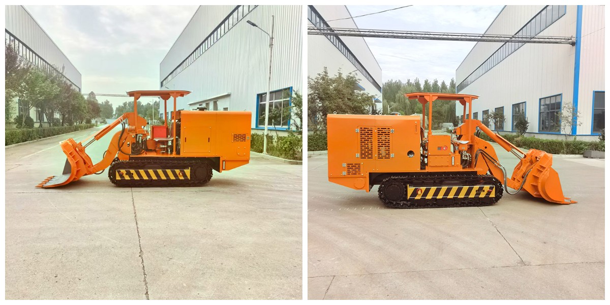 Gesteinslader zur Tunnelentladung Gesteinslader zur Tunnelentladung