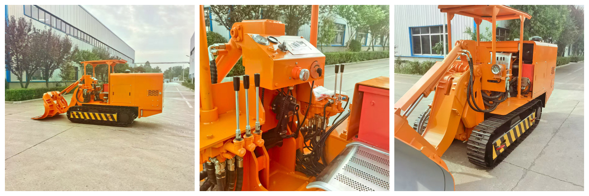 Chargeur de roches pour déchargement latéral dans une mine de charbon.jpg Chargeur de roches pour déchargement latéral dans une mine de charbon.jpg