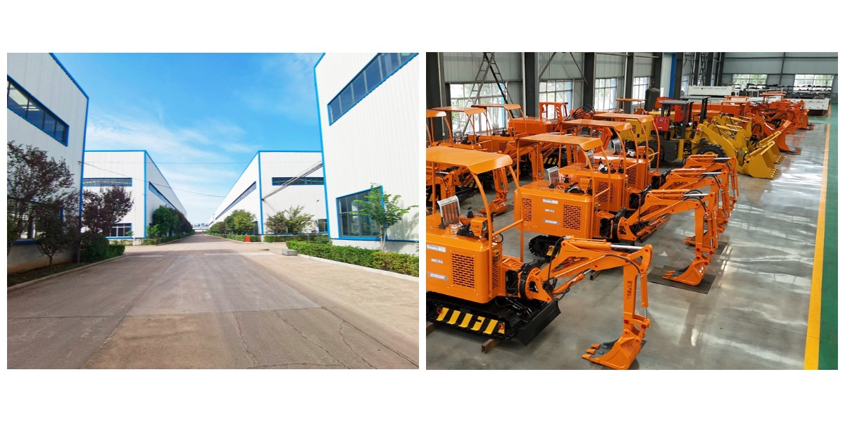 Grande carregadora de rochas com descarga lateral