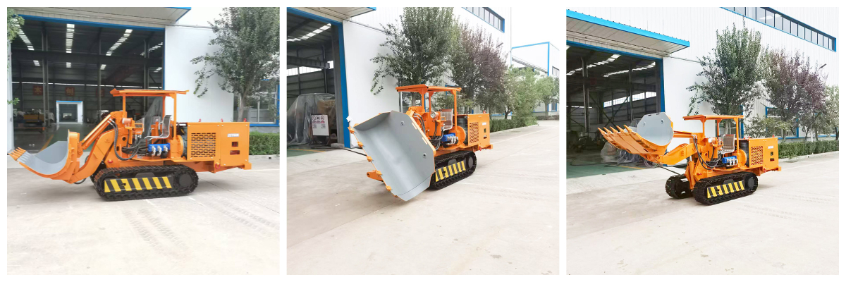 Medium Side Dump Rock Loader