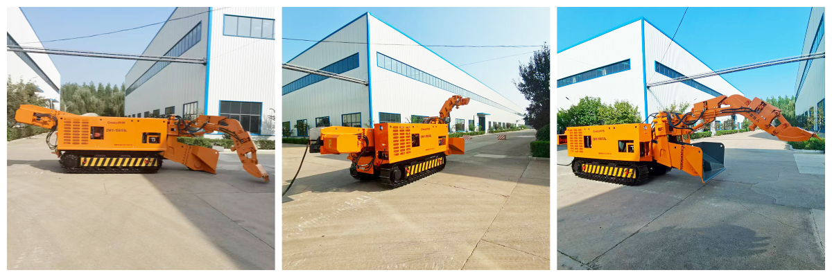 Carregador de entulho de grande inclinação. jpg